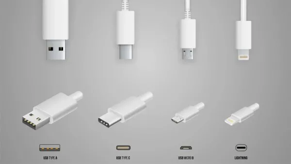Các loại cổng sạc USB-A, USB-C, Lightning và công suất hỗ trợ sạc nhanh