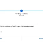 Ảnh chụp màn hình đơn hàng eBay minh họa chi phí của thiết bị viết Pomero DM30