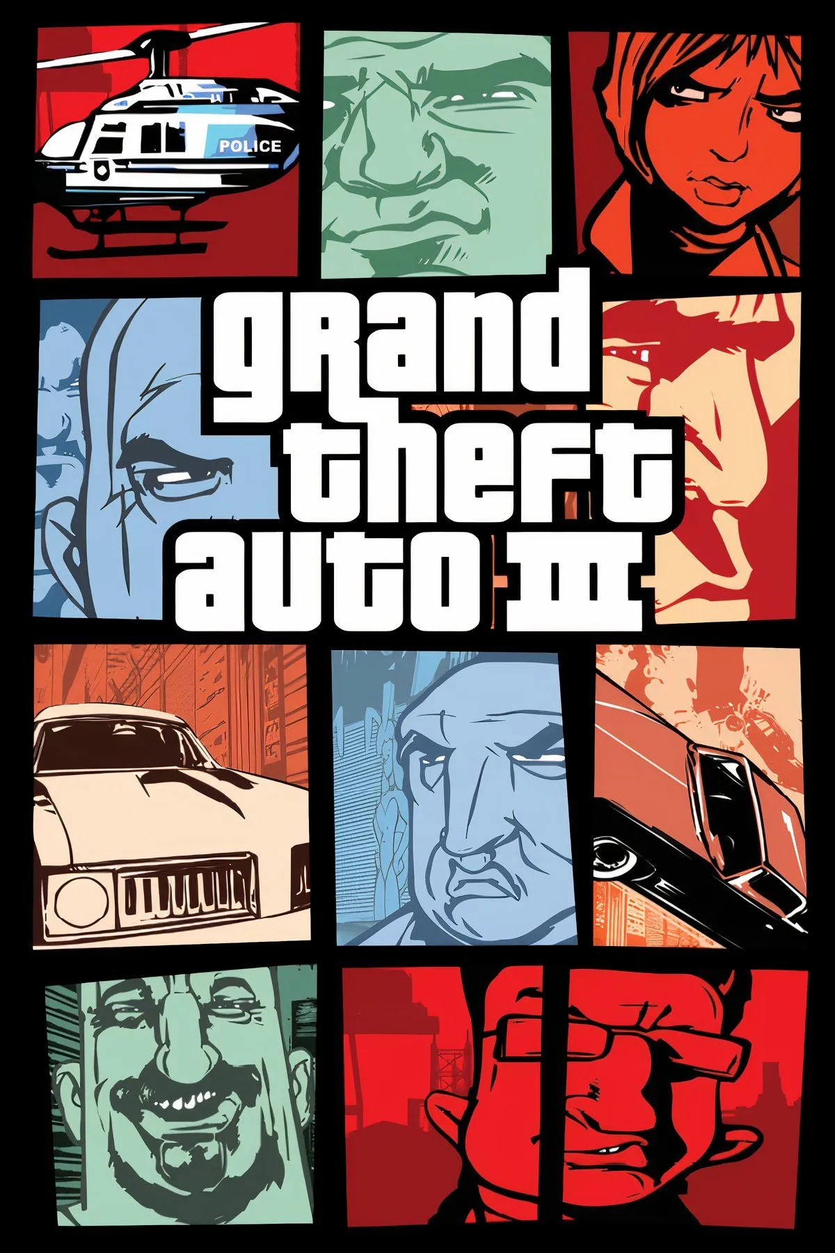 Ảnh đại diện Grand Theft Auto III, với góc nhìn 3D mới mẻ về thành phố Liberty City, đánh dấu bước ngoặt của series.