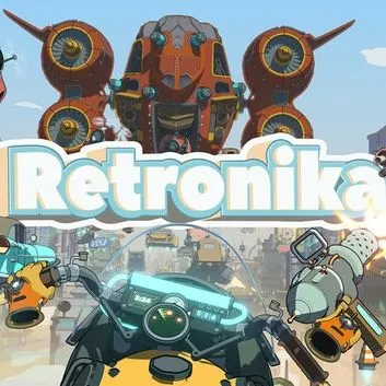 Biểu tượng game Retronika với thiết kế hoverbike và phong cách đồ họa độc đáo.
