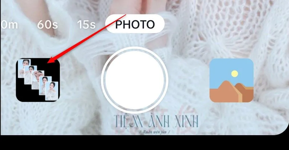 Biểu tượng hiệu ứng (Effects) trên màn hình tạo video của TikTok, nơi chứa các trò chơi và bộ lọc