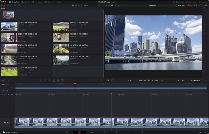 Biểu tượng phần mềm DaVinci Resolve, công cụ chỉnh sửa video chuyên nghiệp được hỗ trợ trên Rocky Linux.