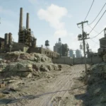 Bối cảnh thành phố Detroit đổ nát và đầy rẫy tội phạm trong RoboCop: Rogue City.