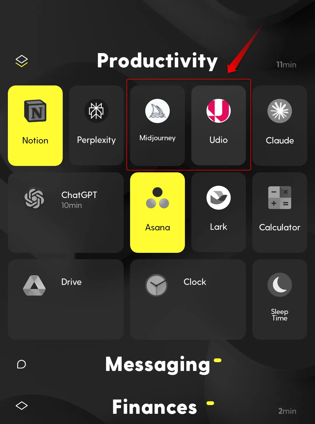 Các Lite App của Hermit hiển thị mượt mà trong giao diện của một Custom Launcher, minh họa khả năng tương thích và tùy biến biểu tượng.