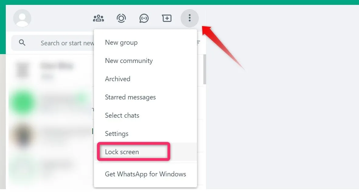 Cách khóa màn hình WhatsApp Web thủ công ngay lập nhật để bảo vệ cuộc trò chuyện.