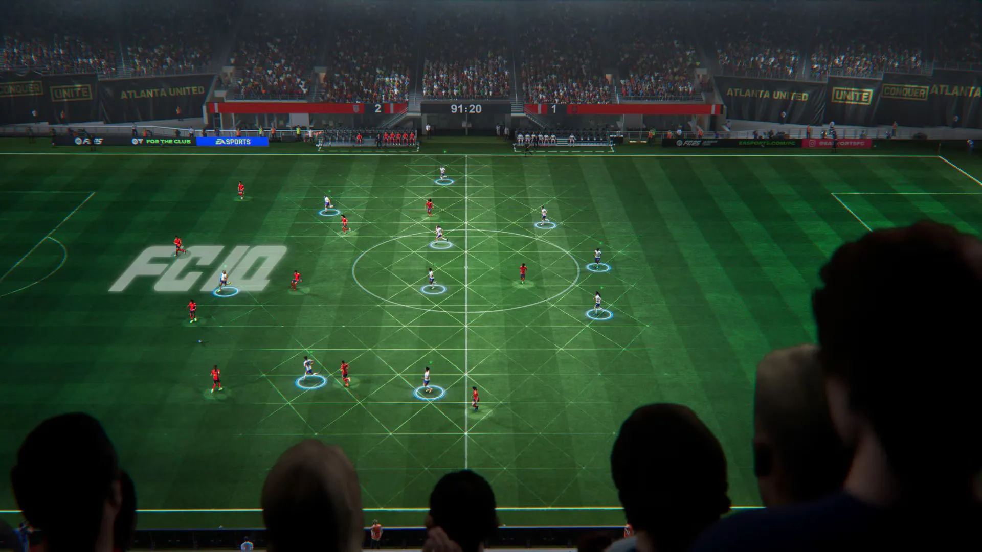 Cận cảnh gameplay của EA SPORTS FC 25 trên Nintendo Switch 2, cho thấy chất lượng đồ họa nâng cấp