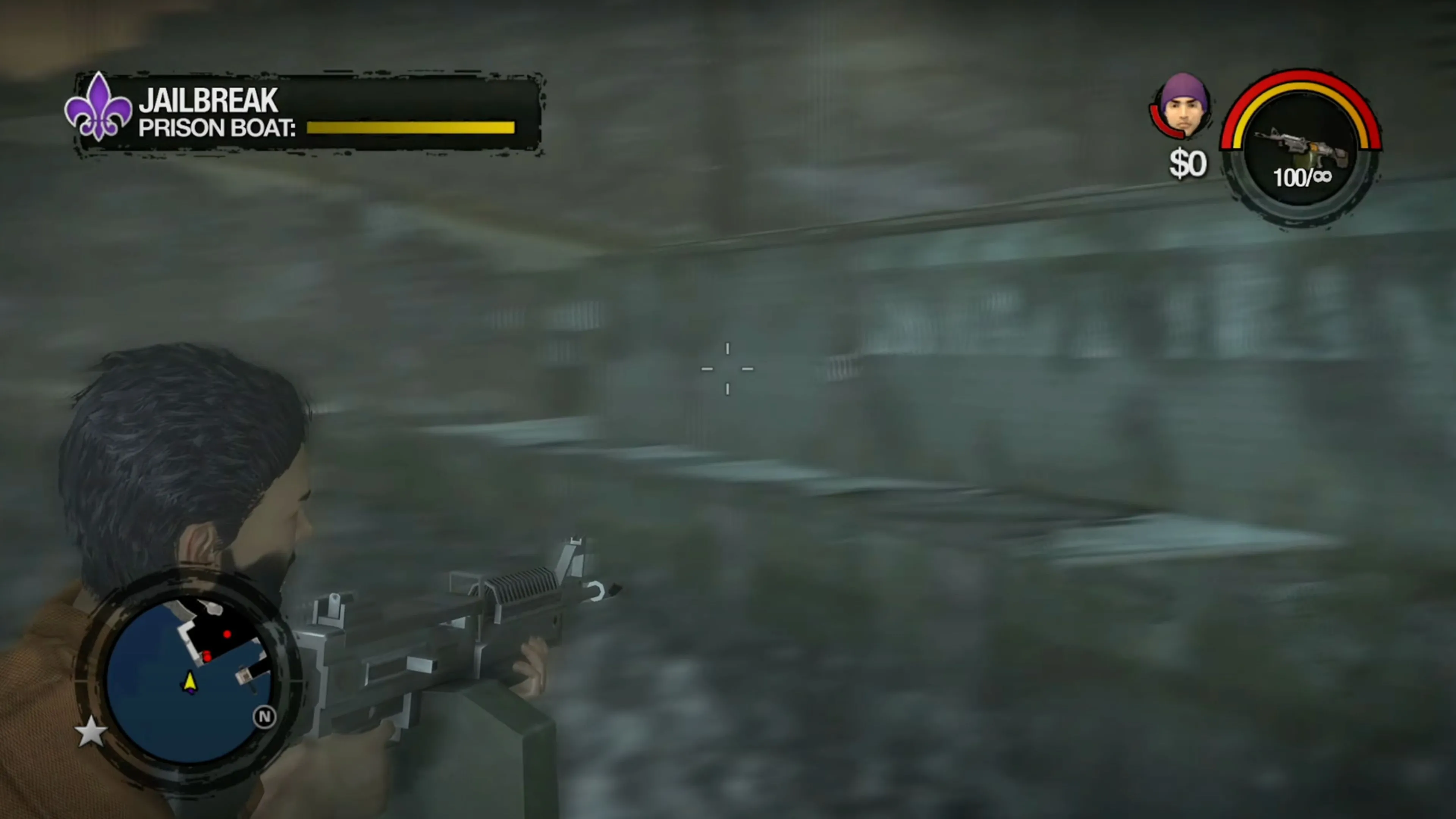 Cảnh đánh nhau trong Saints Row 2, một phần của lối chơi hành động thế giới mở.
