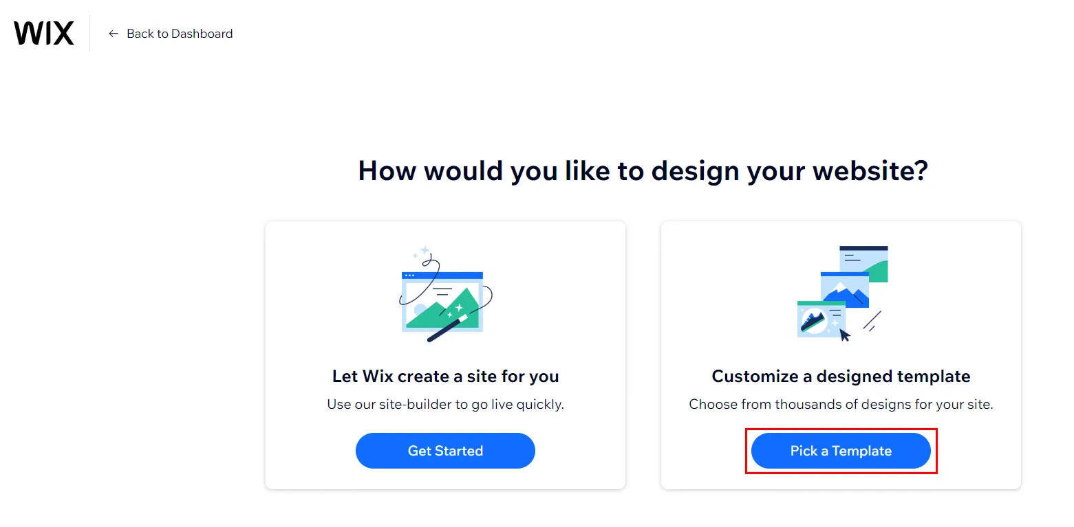 Chọn cách thiết kế website bằng cách chọn mẫu