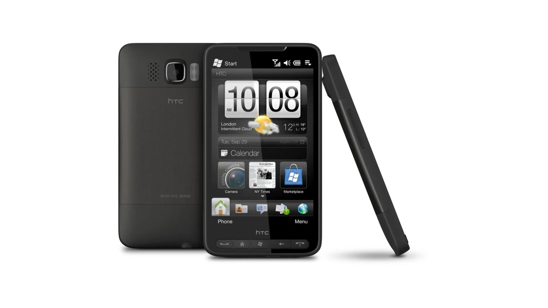 Điện thoại HTC HD2, kiệt tác Windows Mobile với màn hình lớn và chip Snapdragon.