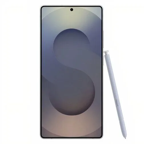 Điện thoại Samsung Galaxy S25 Ultra màu đen trên nền xám