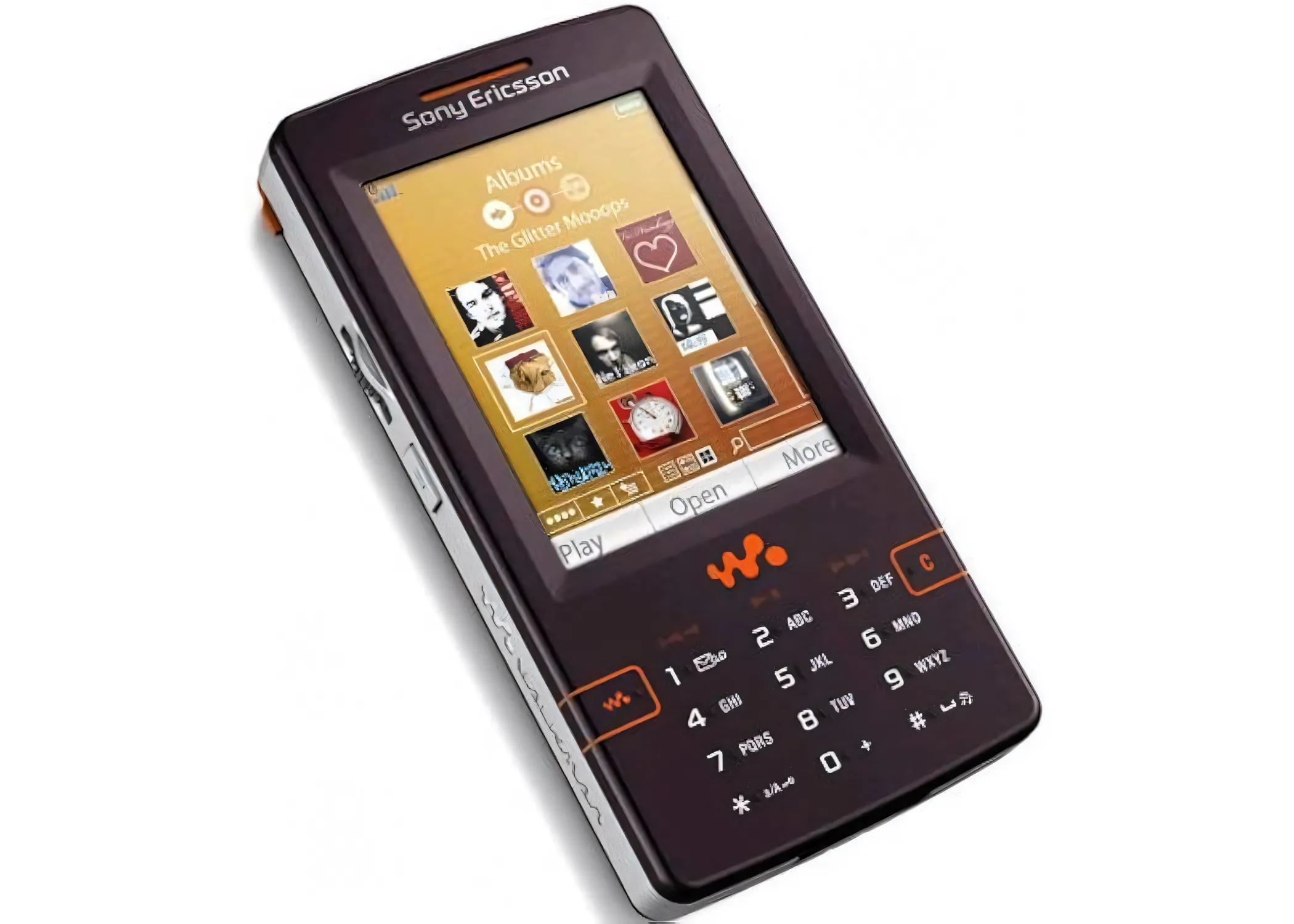 Điện thoại Sony Ericsson W950 Walkman với giao diện Symbian UIQ dành cho nghe nhạc.