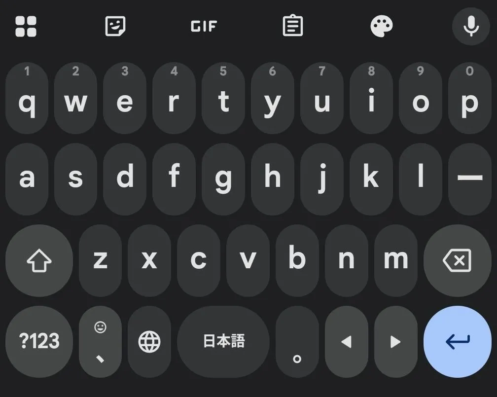 Giao diện bàn phím Gboard mới với các phím bo tròn và hình viên thuốc