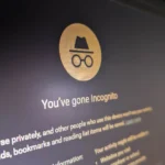 Giao diện chế độ ẩn danh (Incognito mode) trên trình duyệt Google Chrome