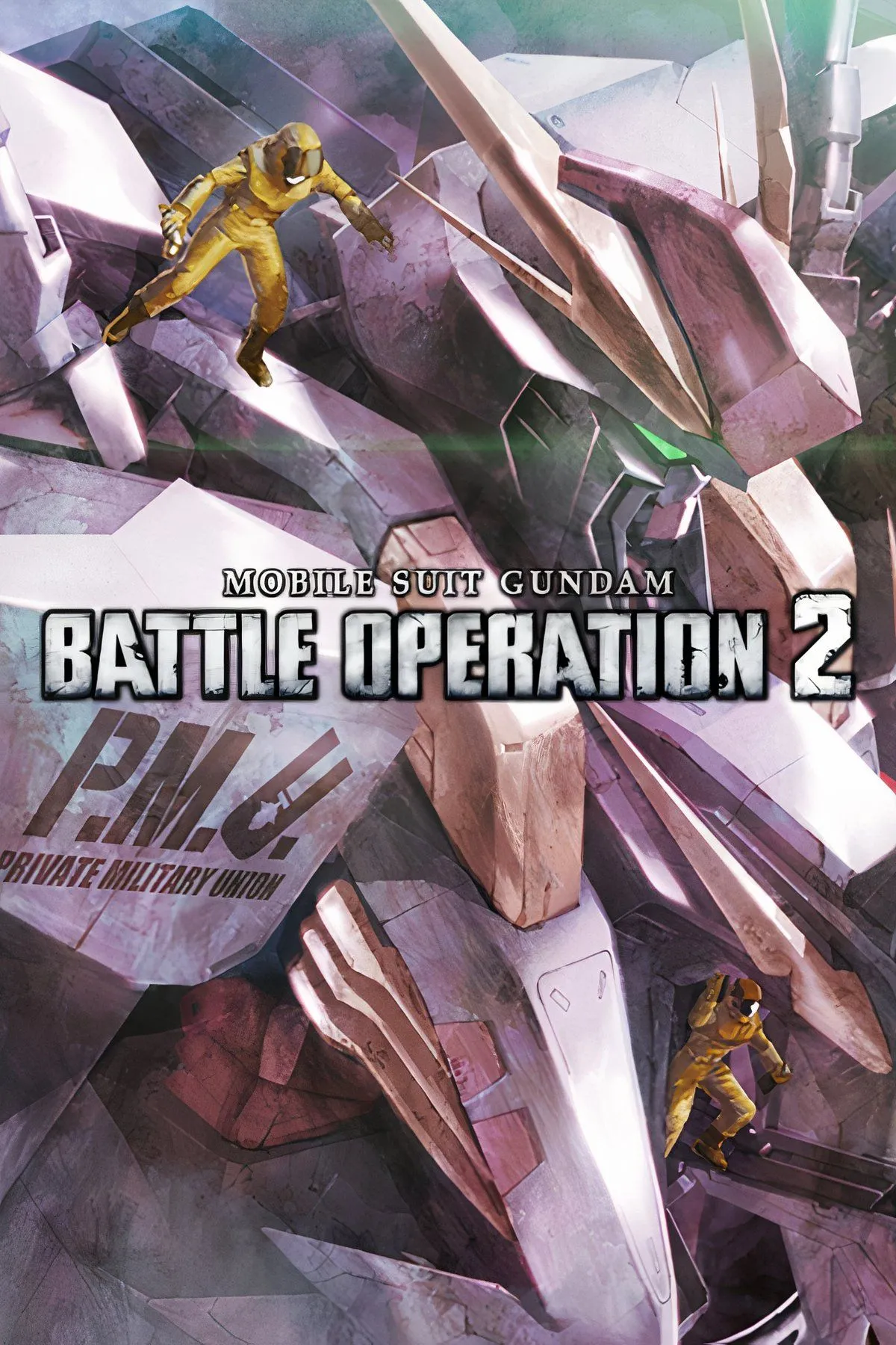 Giao diện chính của Mobile Suit Gundam Battle Operation 2, nơi người chơi lựa chọn Mobile Suit và chuẩn bị chiến đấu.
