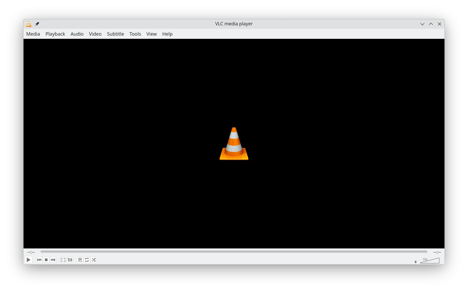 Giao diện chính của VLC Media Player, một trình phát đa phương tiện miễn phí và mã nguồn mở phổ biến.