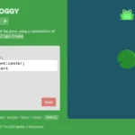 Giao diện game Flexbox Froggy với ô code ở trái và ao sen chứa ếch ở phải, giúp học Flexbox hiệu quả.