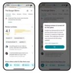 Giao diện Google Maps hiển thị thông báo "Đánh giá tạm thời bị tắt" cho một địa điểm, minh họa nỗ lực chống đánh giá giả mạo của Google.