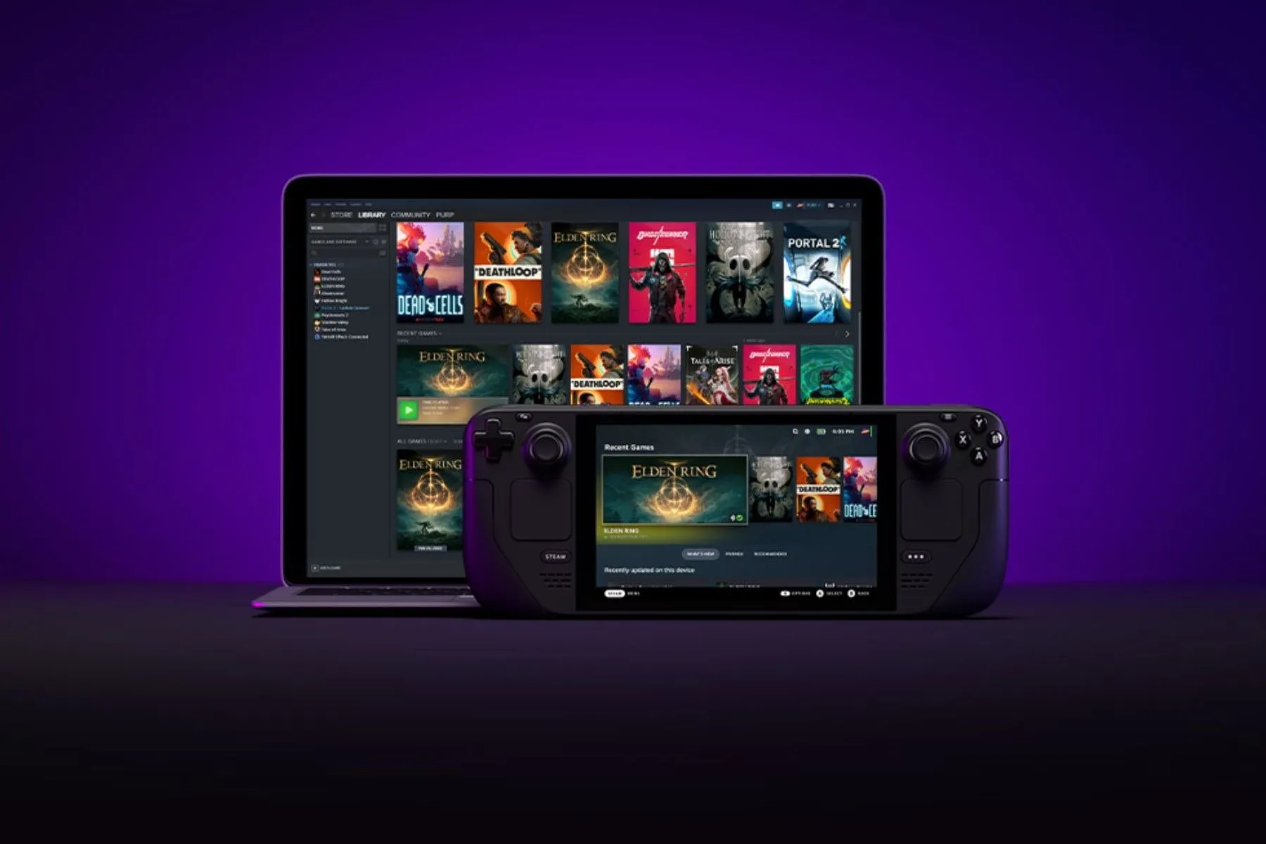 Giao diện hệ điều hành SteamOS trên thiết bị chơi game cầm tay Steam Deck