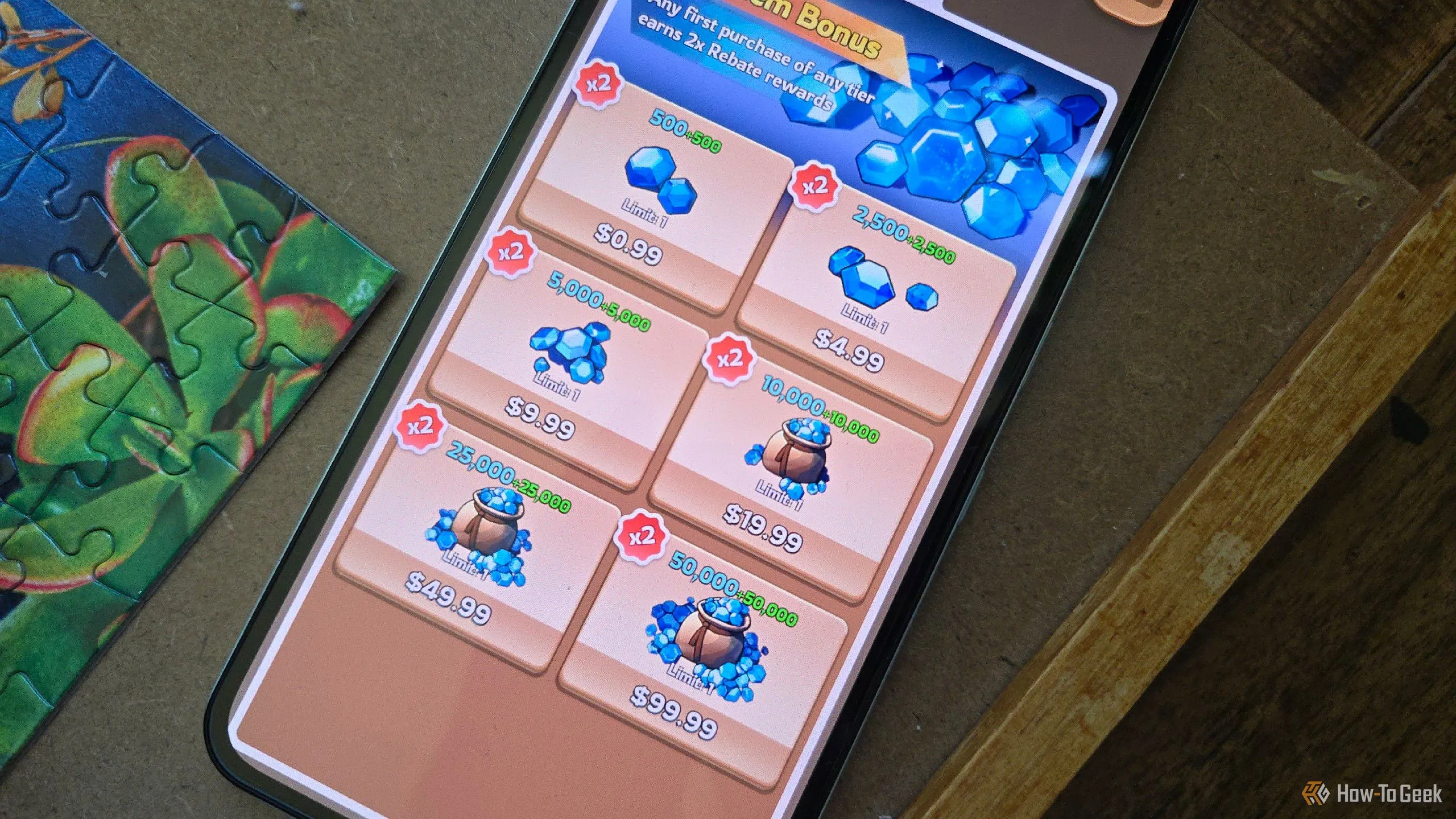 Giao diện mua vật phẩm bằng tiền thật (microtransactions) trong game Kingshot trên điện thoại CMF Phone 2 Pro, cho thấy chi phí ẩn của game miễn phí.