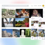 Giao diện ứng dụng web sao lưu ảnh Immich trên thiết bị di động và máy tính để bàn, minh họa khả năng tự quản lý ảnh cá nhân.