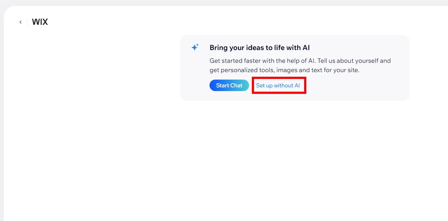 Gợi ý sử dụng AI để xây dựng website trên Wix