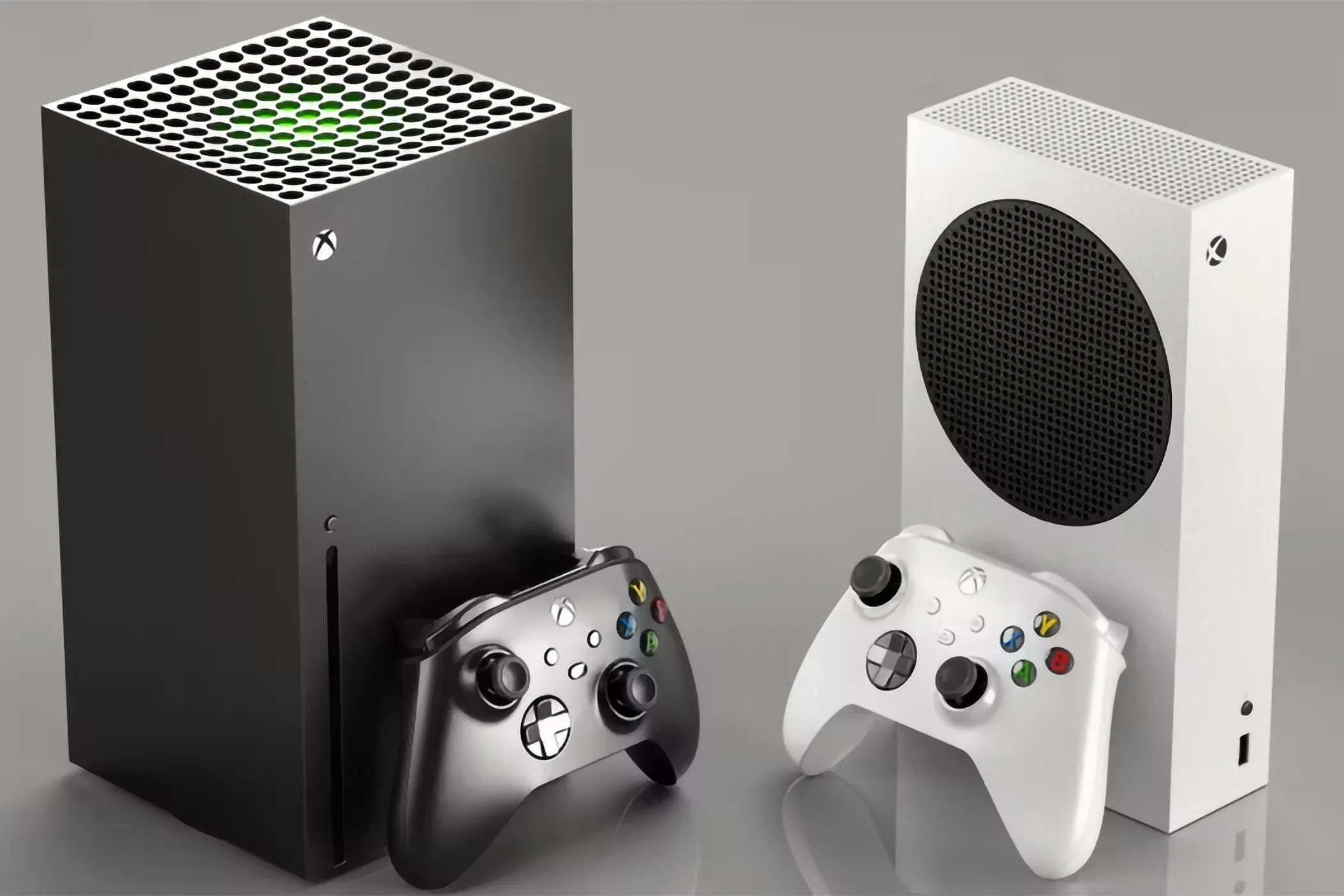 Hai máy chơi game Xbox Series X và Xbox Series S