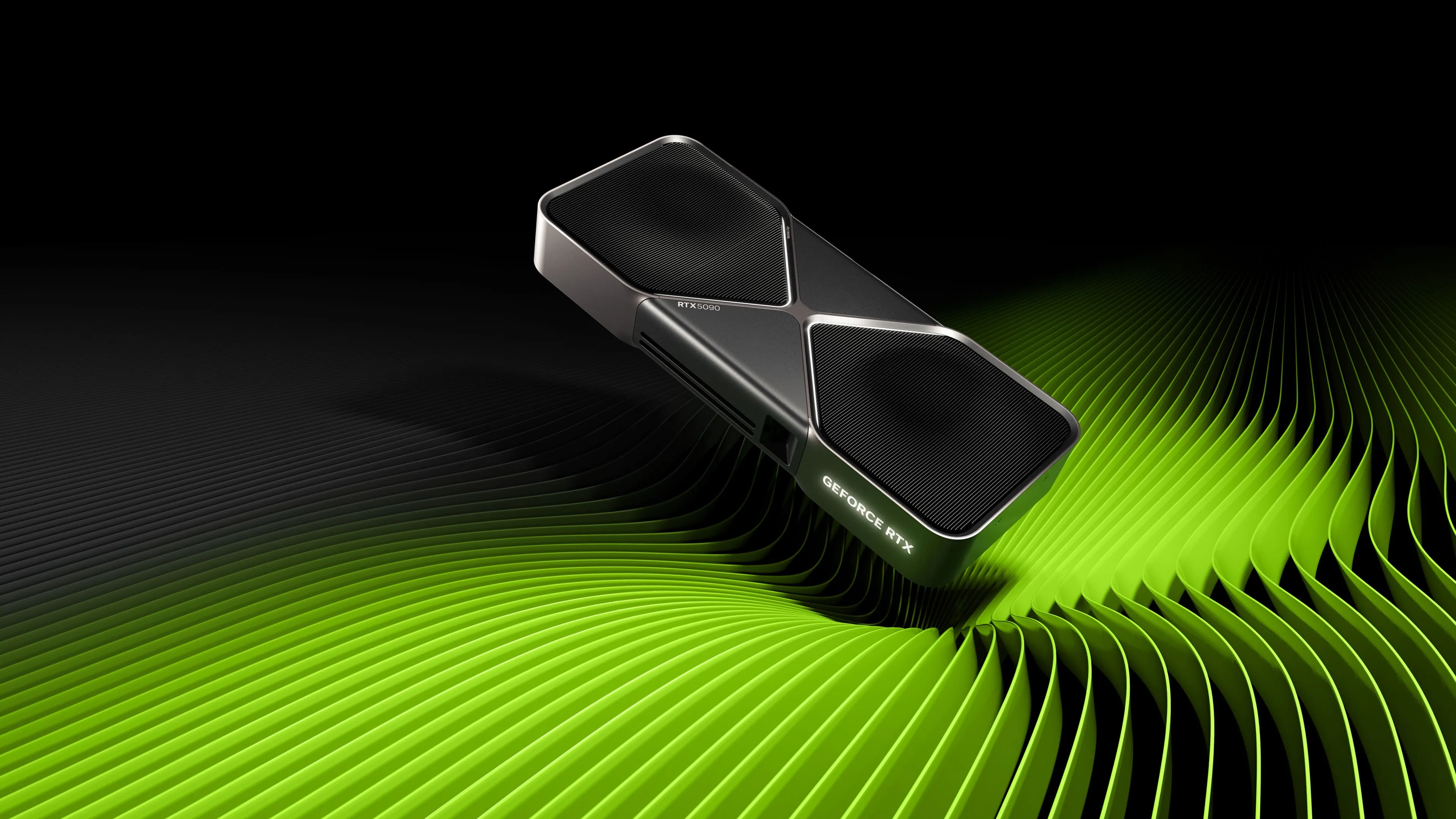Hình ảnh card đồ họa NVIDIA GeForce RTX 5090, biểu tượng của thế hệ GPU Blackwell mới.