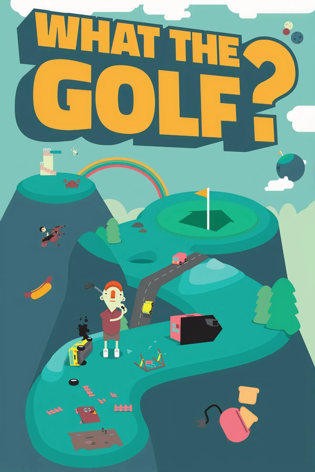 Hình ảnh game What the Golf? với lối chơi golf độc đáo và hài hước trên Nintendo Switch