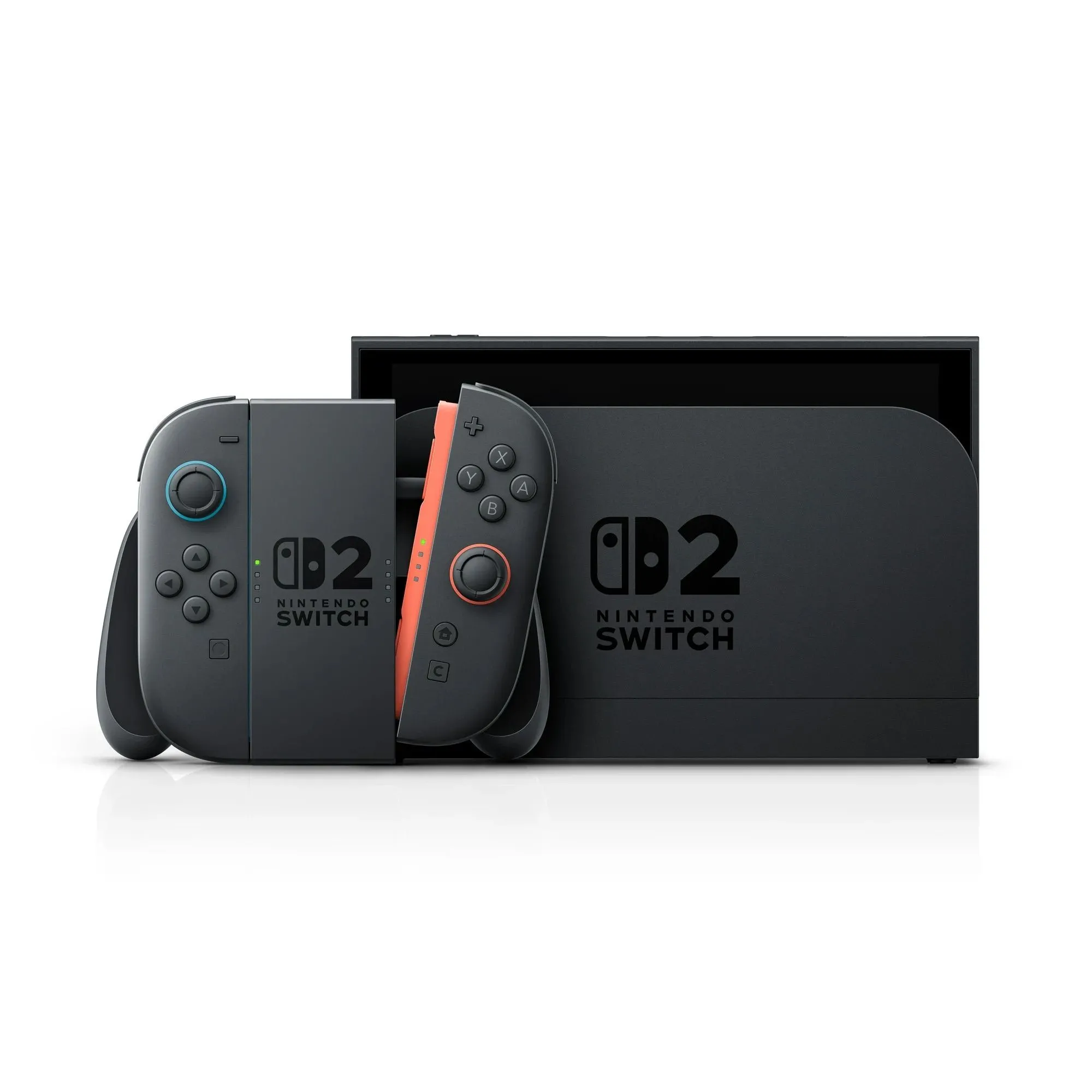 Hình ảnh máy chơi game Nintendo Switch 2 với thiết kế hiện đại và màu sắc đặc trưng.