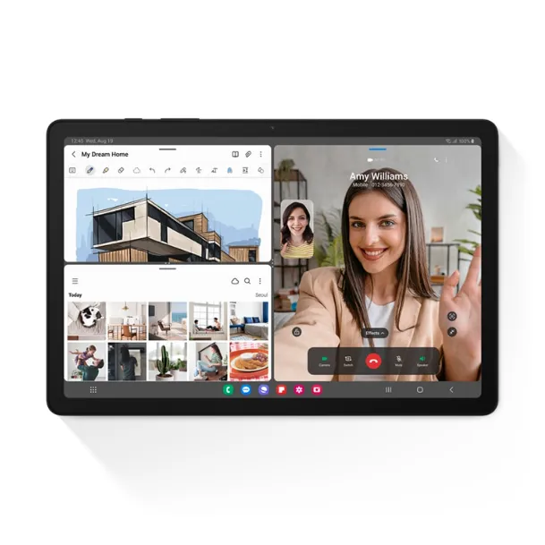 Hình ảnh máy tính bảng Samsung Galaxy Tab A9+, được dùng để so sánh hiệu năng với màn hình Android ô tô giá rẻ.