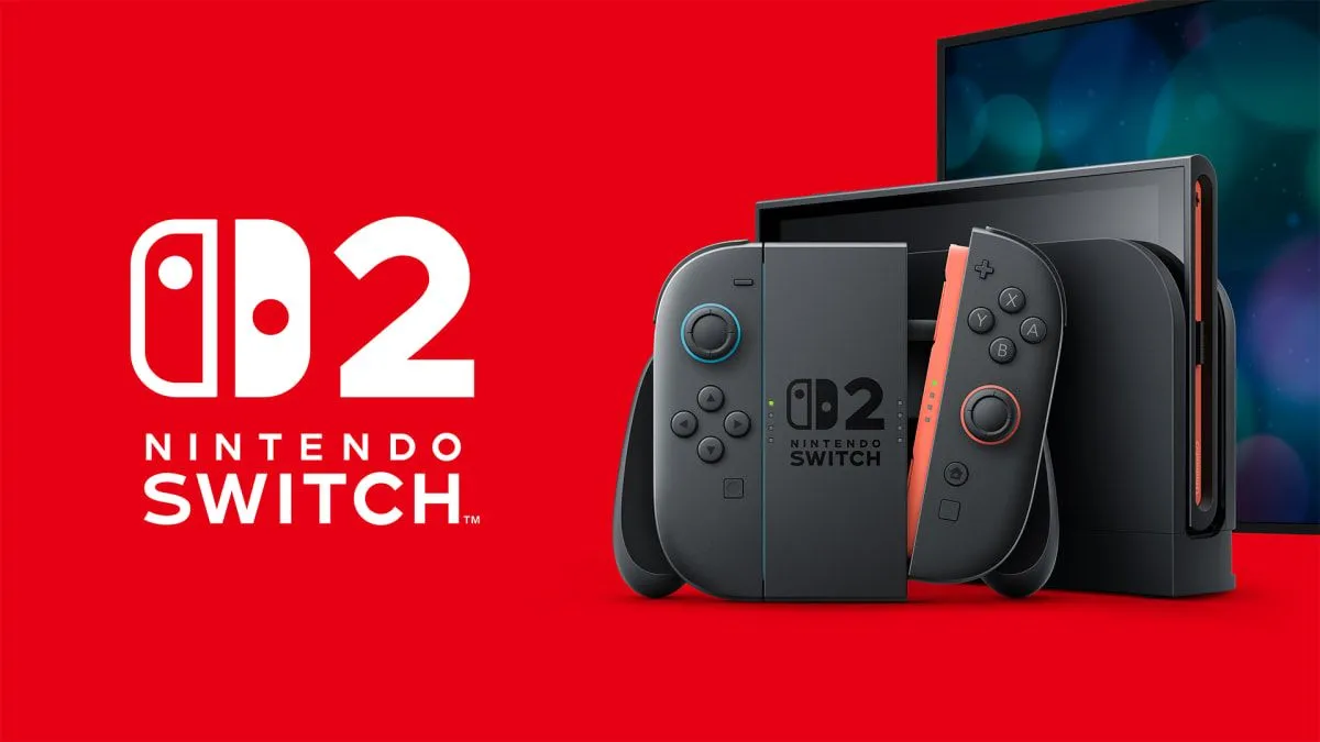Hình ảnh render của máy chơi game Nintendo Switch 2 với bộ điều khiển Joy-Con được thiết kế lại