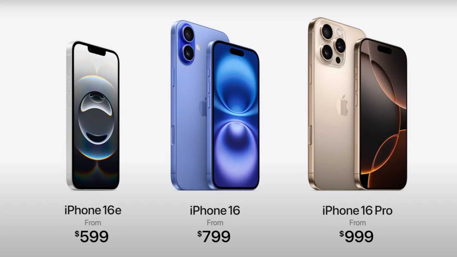 Hình ảnh tổng thể của iPhone 16e, minh họa thiết kế hiện đại và màu sắc