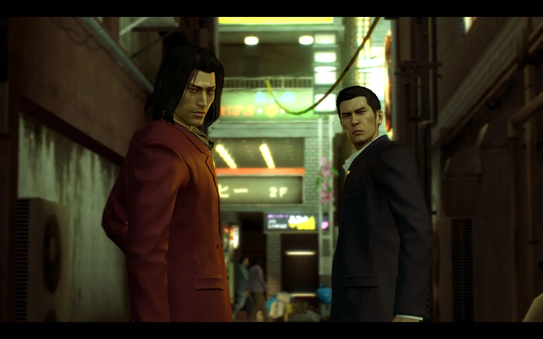Hoạt động đánh phi tiêu trong Yakuza 0, yêu cầu sự khéo léo của người chơi.
