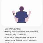 Hướng dẫn bài tập duỗi cổ trong ứng dụng Galaxy Wearable giúp giảm mỏi cổ khi dùng tai nghe Samsung Buds.