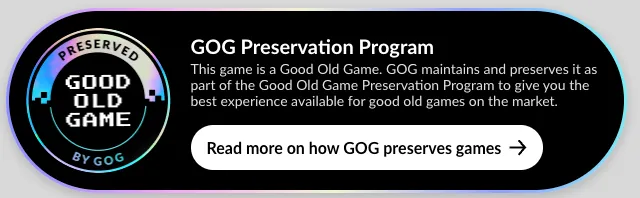 Huy hiệu chính thức của Chương trình Bảo tồn GOG (GOG Preservation Program)