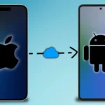 iPhone chuyển dữ liệu iCloud sang điện thoại Android, minh họa khả năng tương thích xuyên nền tảng.