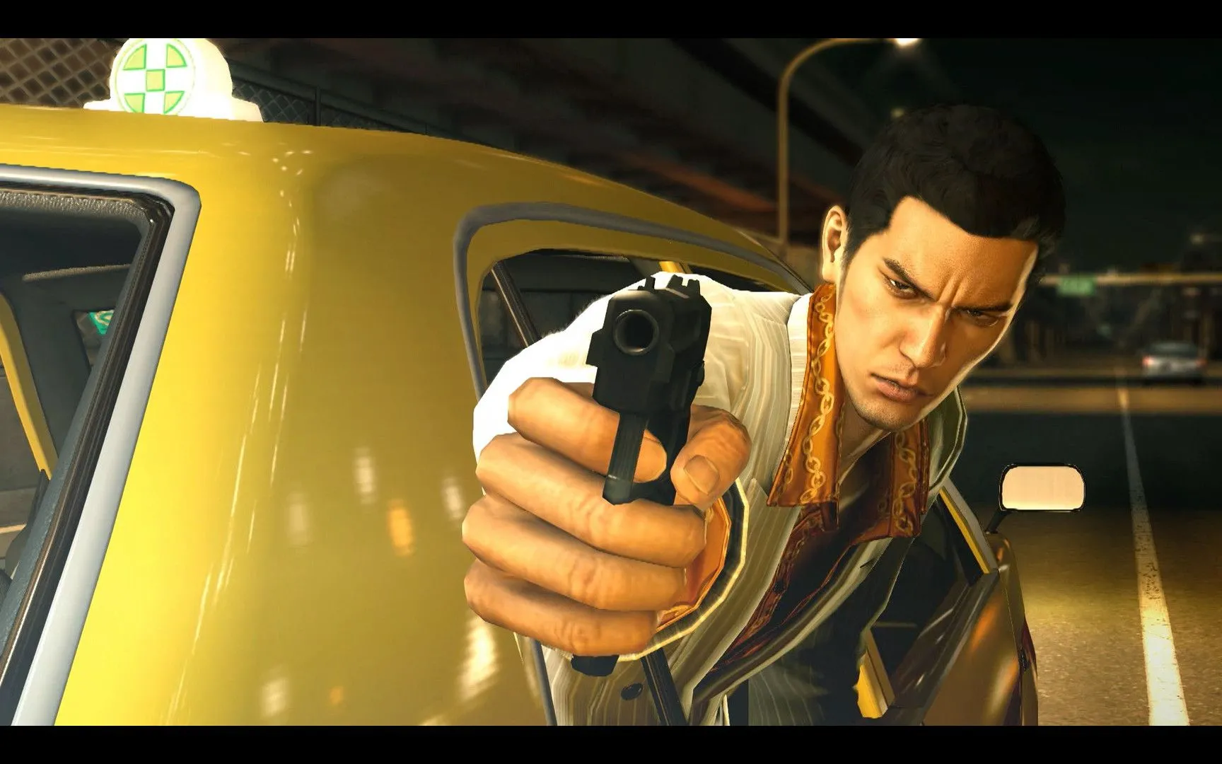 Kiryu Kazuma tham gia đua xe ô tô mini trong Yakuza 0, với các bộ phận nâng cấp.