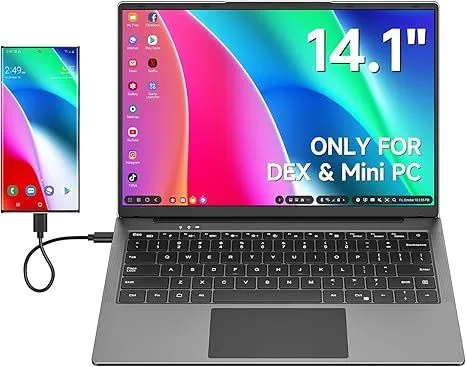 Màn hình Lapdock Dopesplay tích hợp pin 5000mAh, bàn phím và trackpad