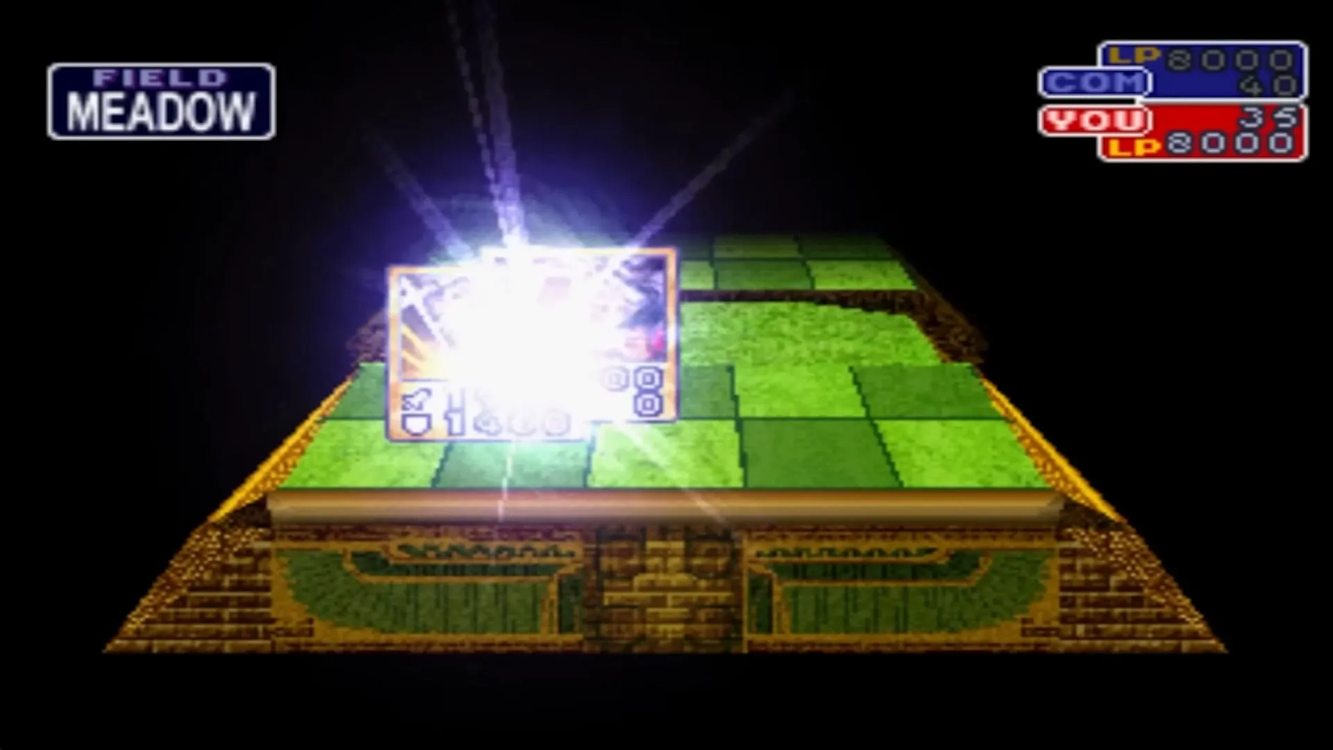 Minh họa cơ chế hợp thể quái vật trong Yu-Gi-Oh! Forbidden Memories, một kỹ năng cốt lõi không được hướng dẫn.