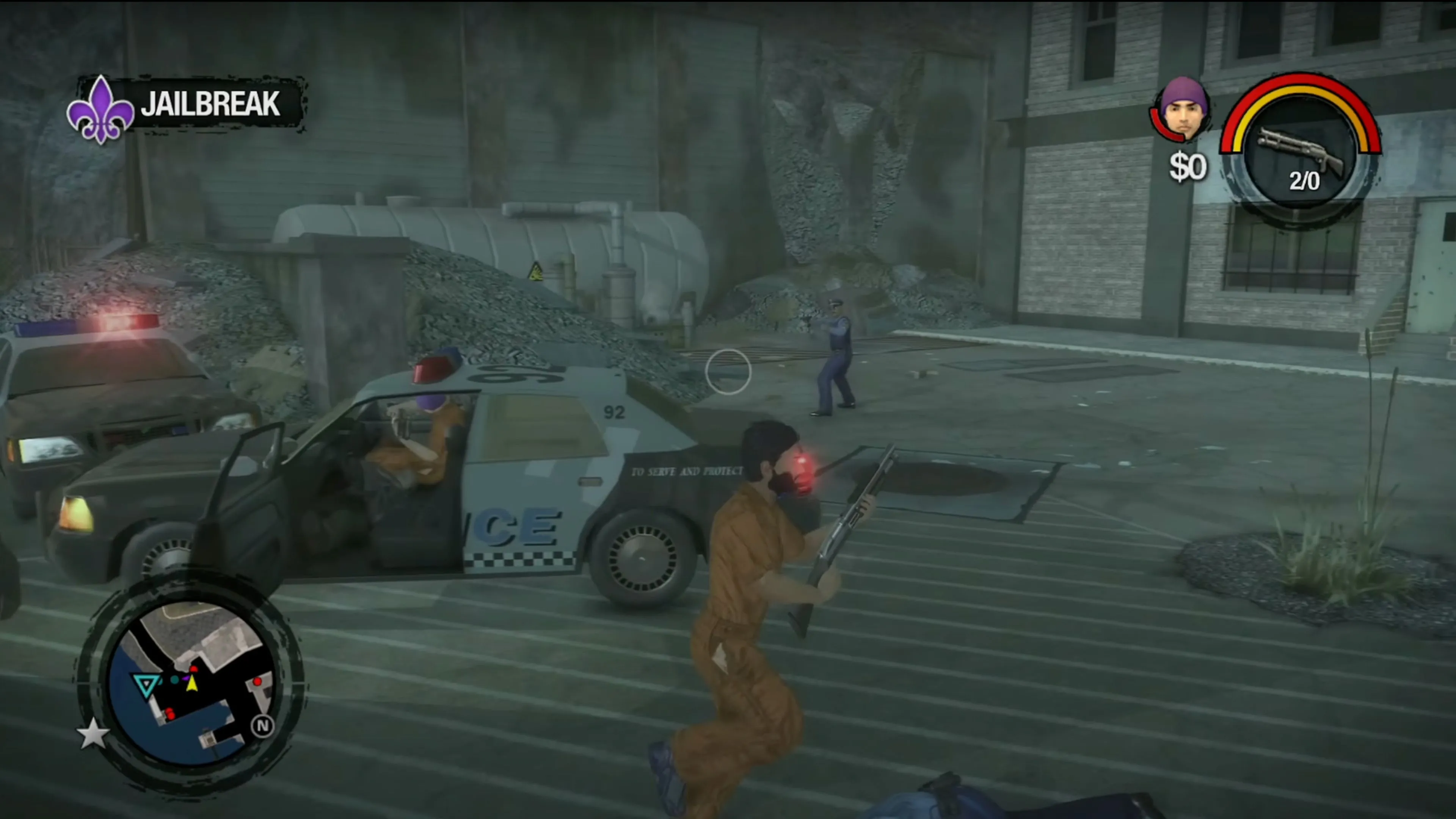 Minigame lái taxi trong Saints Row 2, một trong các công việc phụ.