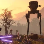 Một cỗ máy AT-ST được mod vào game XCOM 2 với chủ đề Star Wars.