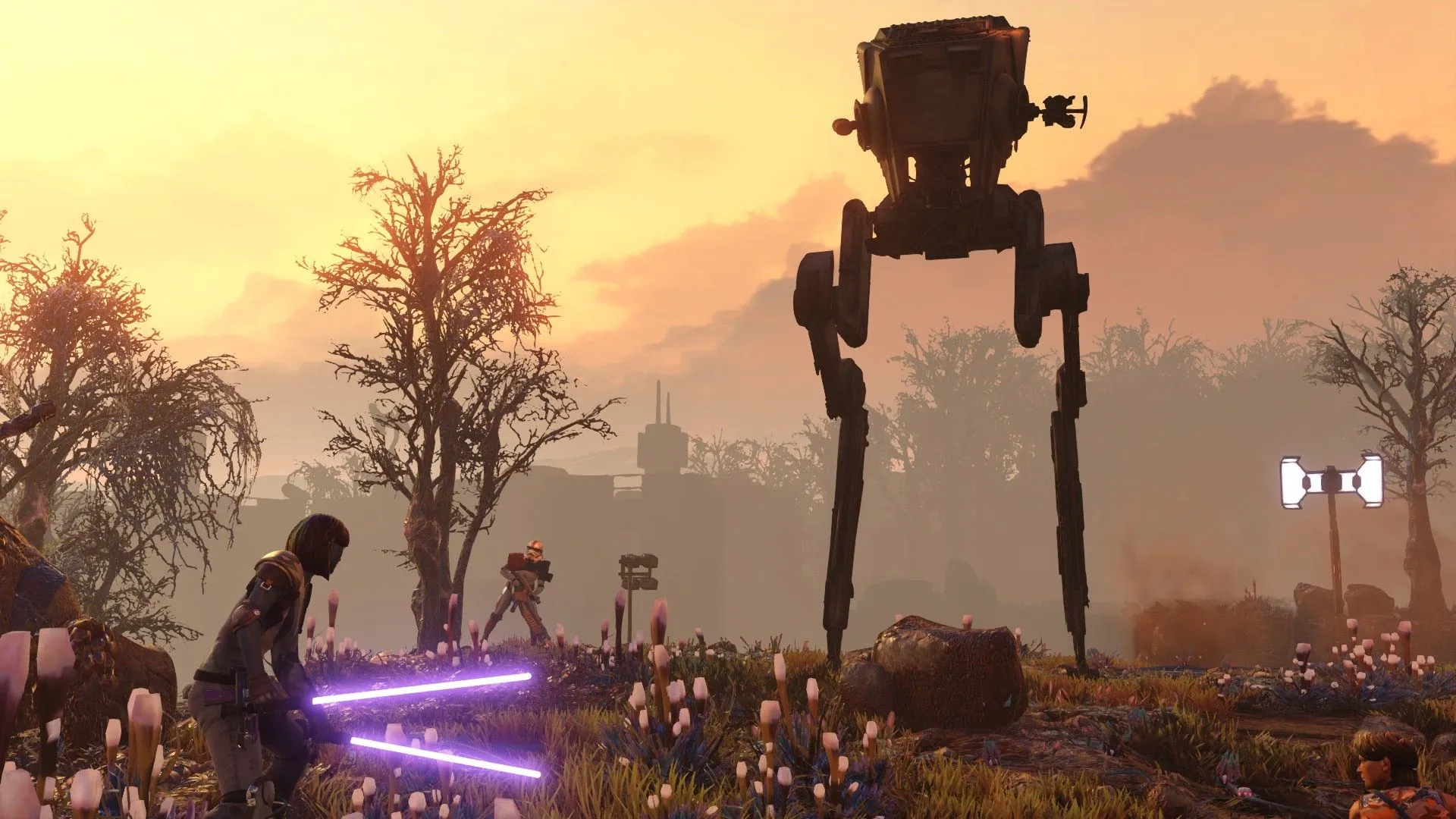 Một cỗ máy AT-ST được mod vào game XCOM 2 với chủ đề Star Wars.