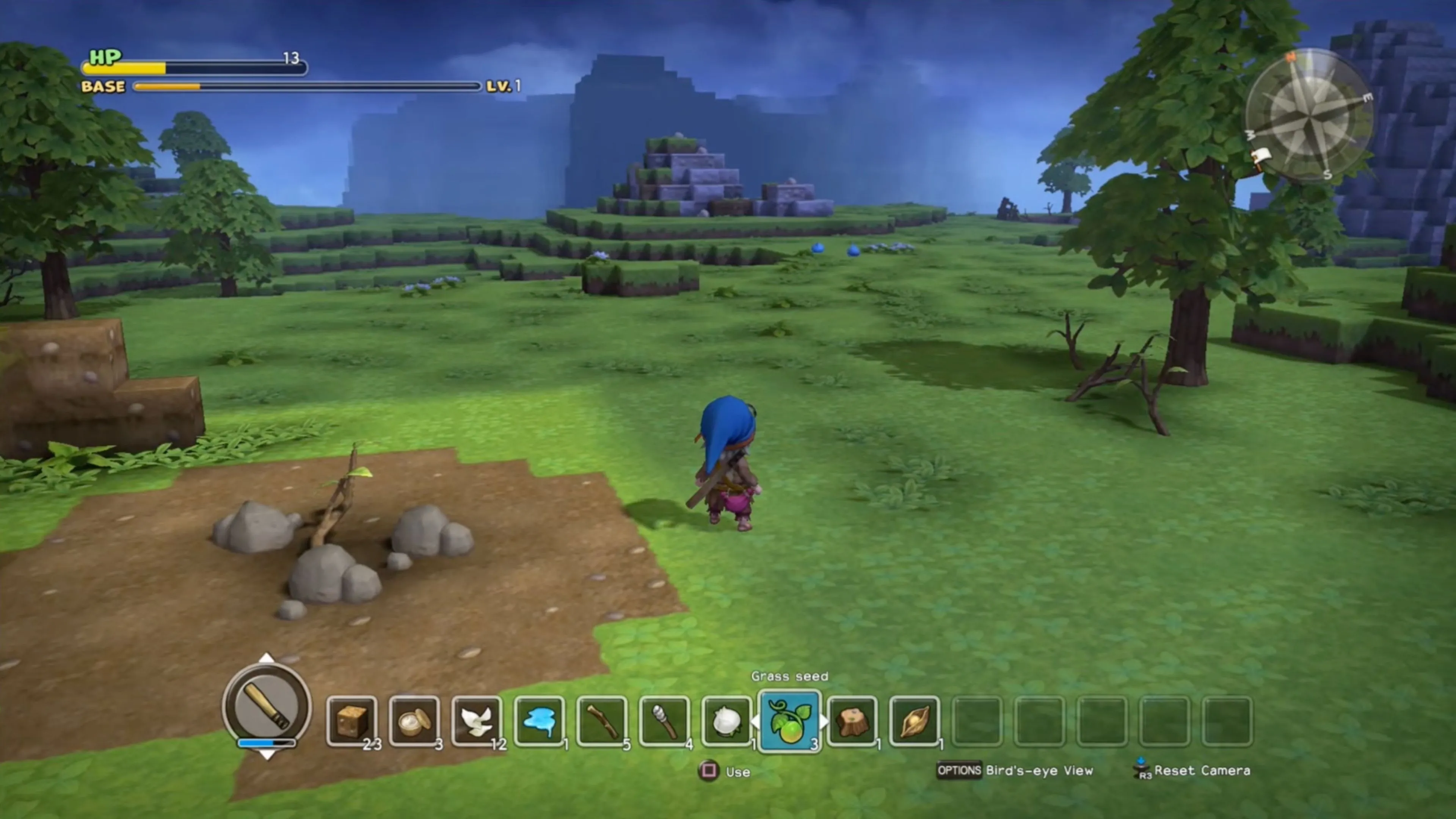 Một ngôi làng được xây dựng hoàn chỉnh trong Dragon Quest Builders