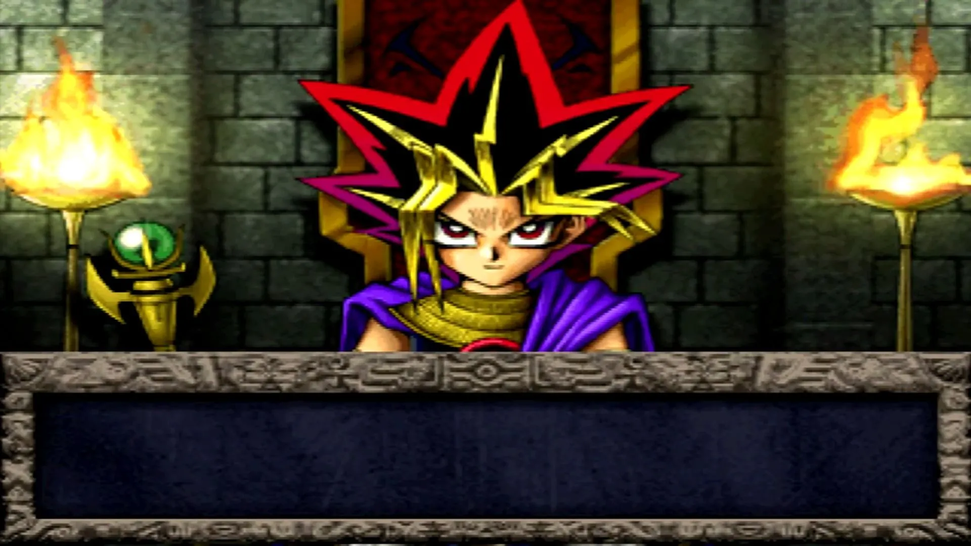 Một trong các màn hình kết thúc của Yu-Gi-Oh! Forbidden Memories sau khi vượt qua mọi thử thách.