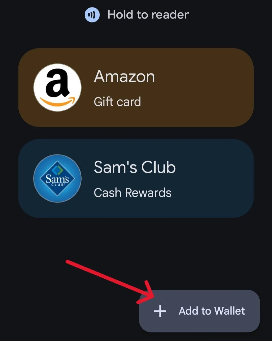 Nút 'Thêm vào Ví' trên ứng dụng Google Wallet, cho phép thêm thẻ mới.