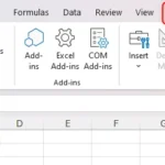 Nút Visual Basic trong tab Developer của Excel