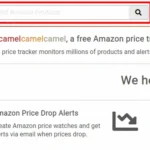 Ô tìm kiếm để dán đường dẫn sản phẩm Amazon trên website Camelcamelcamel