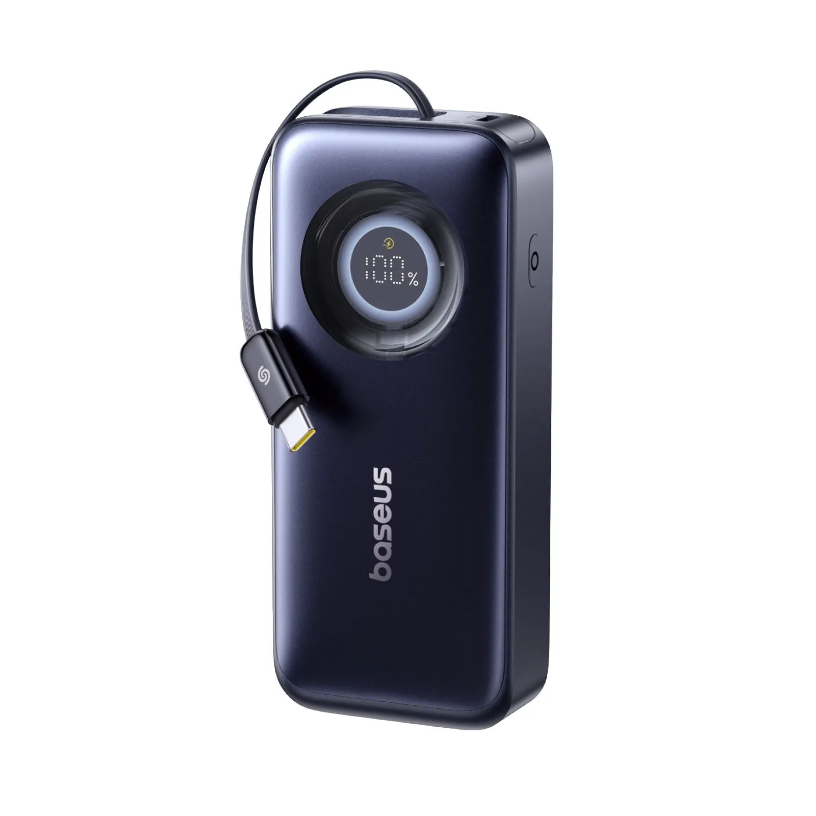 Sạc dự phòng Baseus EnerCore CR11 20.000mAh 67W với cáp USB-C rút gọn tích hợp.