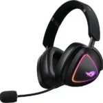 Tai nghe ASUS ROG Delta II màu đen với thiết kế hiện đại