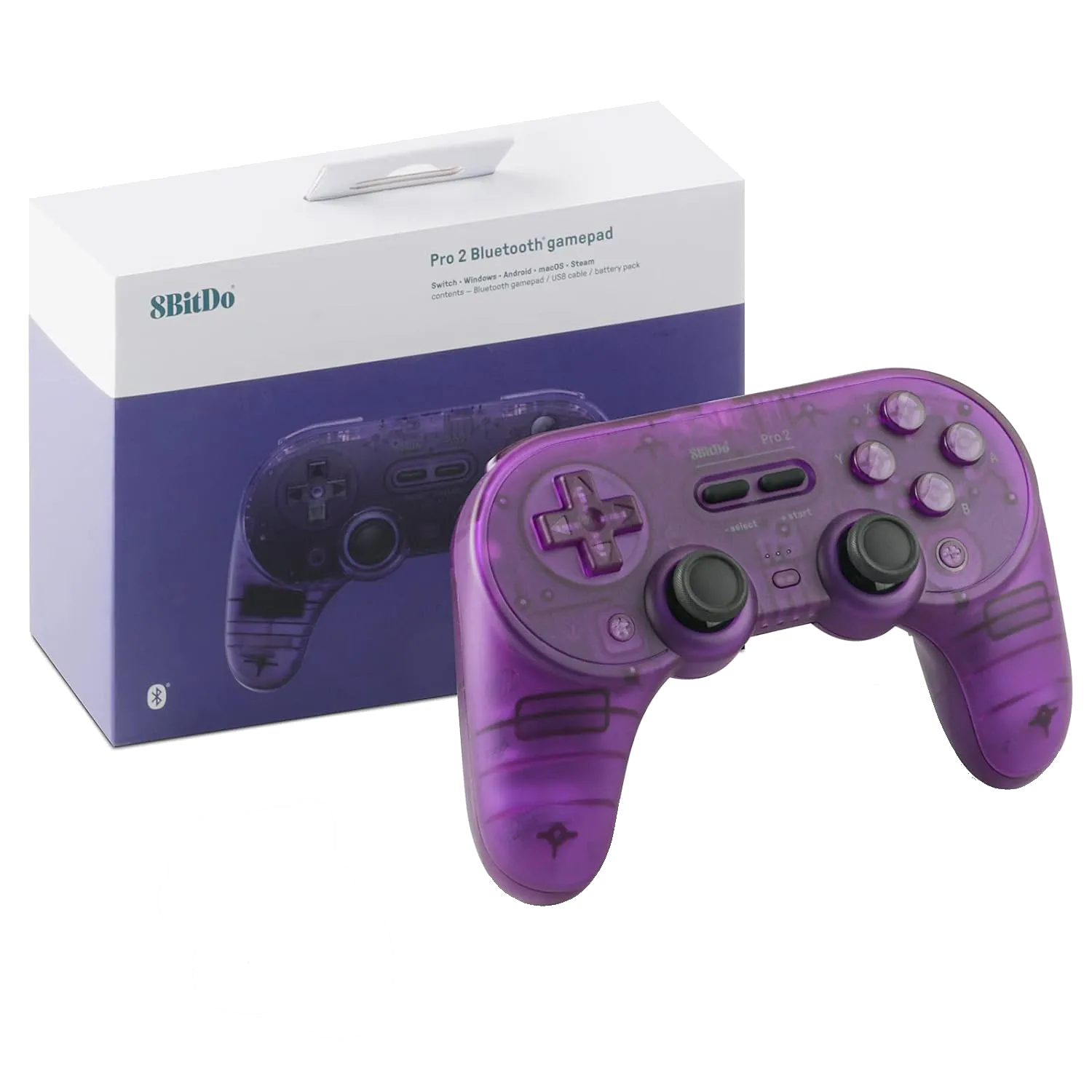 Tay cầm chơi game không dây 8Bitdo Pro 2 Bluetooth, một phụ kiện quan trọng cho trải nghiệm game console trên Linux.